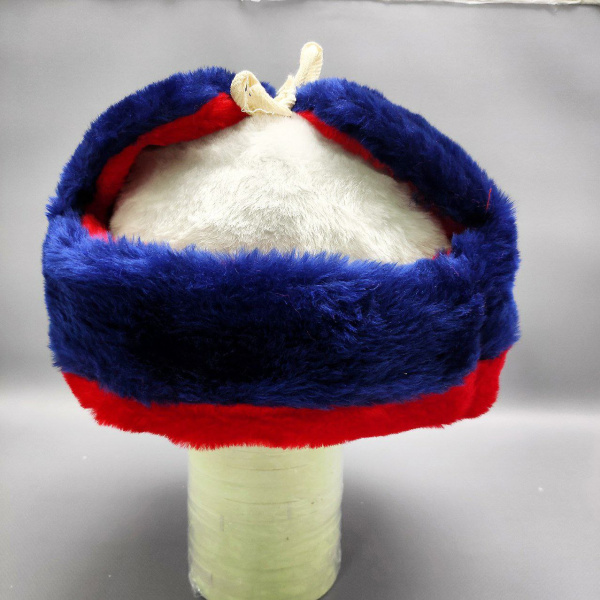 Шапка-ушанка сувенирная триколор "Россия" / Унисекс / Экомех / Демисезонный головной убор